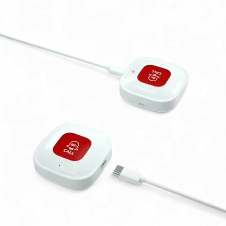 Smart SOS noodknop voor binnengebruik met WiFi connectiviteit en lange batterijduur tot 365 dagen