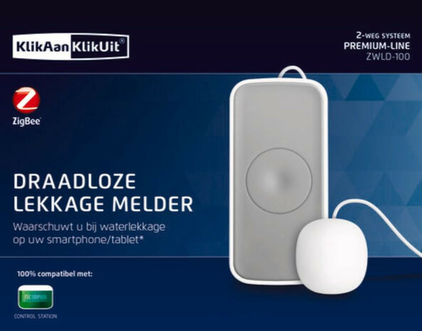 Lekkage sensor voor KlikAanKlikUit systeem met water en luchtvochtigheidsdetectie