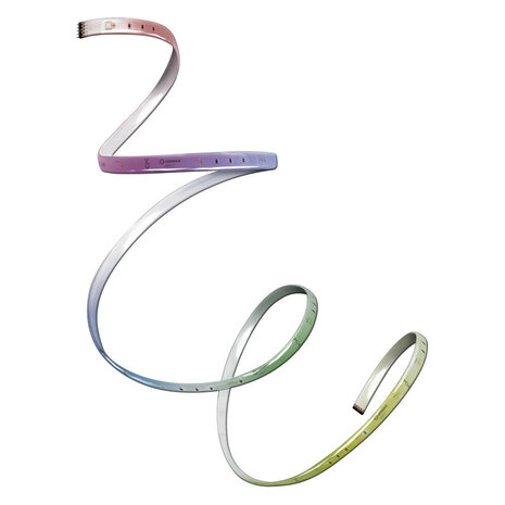 Ledstrip voor binnenverlichting met dimbare kleuren zelfklevend ZigBee app bediening 180 centimeter lengte wit kunststof