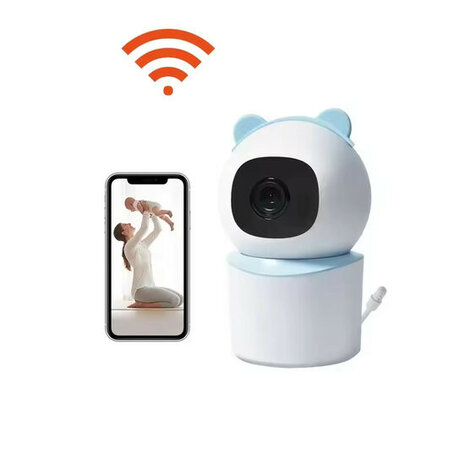 Camera voor babyzorg met cry detection nachtzicht pan tilt en lullaby playback