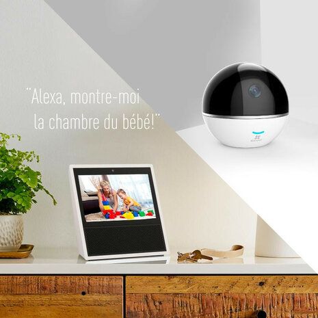 Smart camera voor huis en kantoor met privacy modus en tweeweg audio van Ezviz C6T