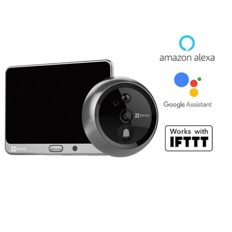 Deurbel camera voor kijkgat met installatiegemak van Ezviz DP1