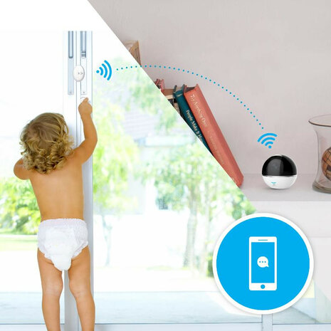 Slimme beveiligingscamera voor huis en kantoor met uitbreidbaar alarmsysteem en afstandsbediening