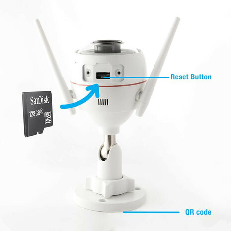 Slimme wifi camera voor beveiliging met tweeweg geluid en ip66 certificering