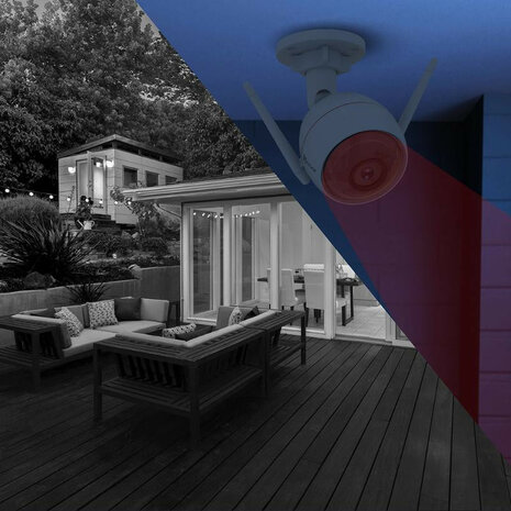 Slimme wifi camera voor beveiliging met tweeweg geluid en ip66 certificering