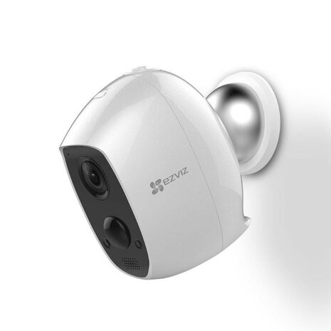 Beveiligingscamera voor binnen en buiten met full HD beeldkwaliteit en oplaadbare batterij in 2-pack met hub