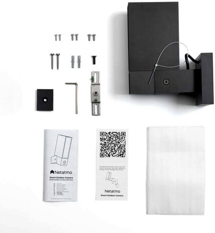 Beveiligingscamera voor buiten met vaste montage en ingebouwde sirene voor detectie en verlichting