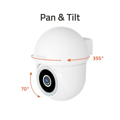 Camera voor buiten met pan en tilt functie en 2K resolutie voor scherpe beelden