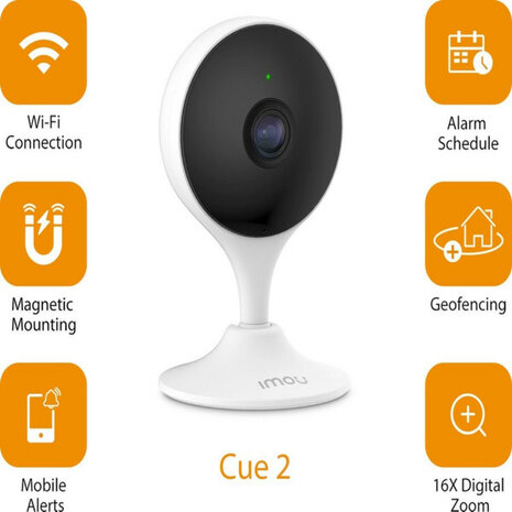 IP camera voor binnen met Full HD nachtzicht bewegingsdetectie en tweeweg spraakfunctie