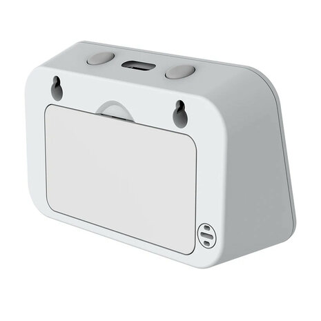 Wifi slimme 4in1 meter voor temperatuur luchtvochtigheid en lumen met wekkerfunctie en app bediening