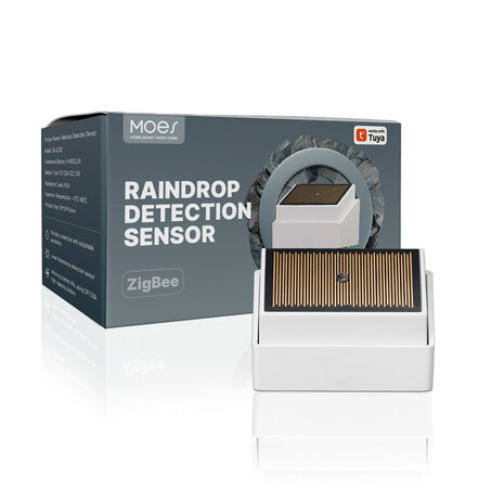 Smart Regensensor voor automatische raamsturing en zonneschermregeling met Zigbee 3.0 en IPX4 waterdicht