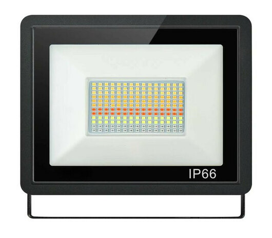 Wifi Schijnwerper voor buiten met 100 Watt RGBCW LED verlichting en IP66 waterdichtheid
