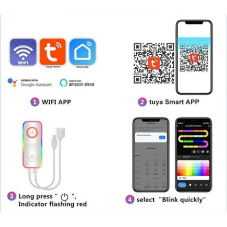 LED strip voor binnen en buiten met IP67 waterdichte siliconen behuizing