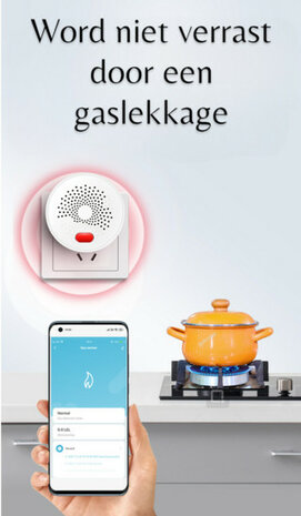 Zigbee Gas Melder (LPG en Aardgas)
