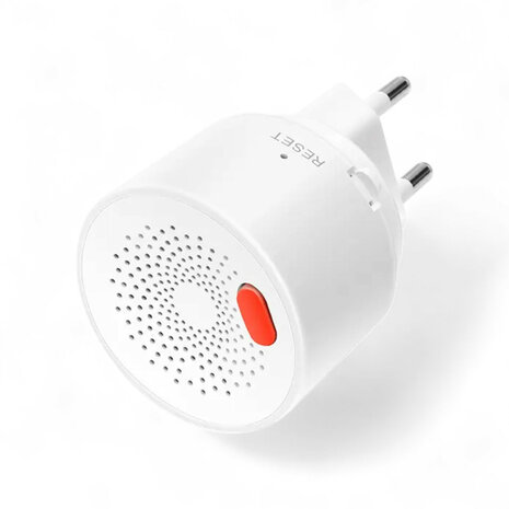 Gasmelder voor LPG en aardgas met 230V netstroom en real-time meldingen via app