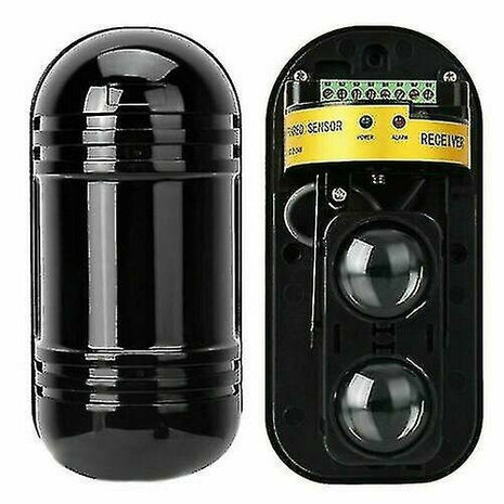 Bewegingssensor voor perimeterbeveiliging met dual beam infrarooddetectie en 100 meter bereik