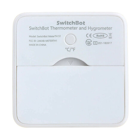 Thermometer en Hygrometer voor gordijnbediening met Bluetooth en magnetische bevestiging binnengebruik