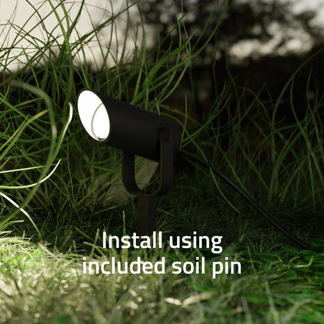 Smart Outdoor Spots voor tuin met Bluetooth Mesh en aparte spot bediening IP65 waterdicht