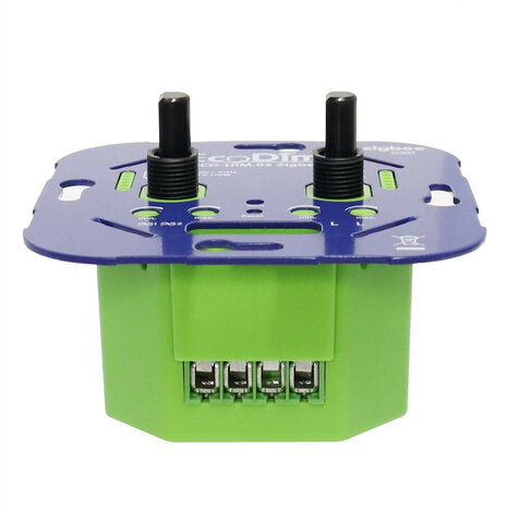 Smart rotary dimmer voor Zigbee systemen met dubbele kanaalbediening en inbouw montage geschikt voor led en halogeen lampen
