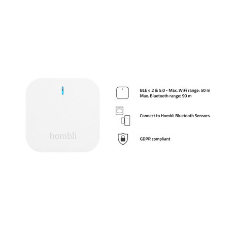 Bridge voor binnen met draadloze bediening maximaal 32 apparaten Bluetooth 40 WiFi 24GHz compatible Alexa Google Home