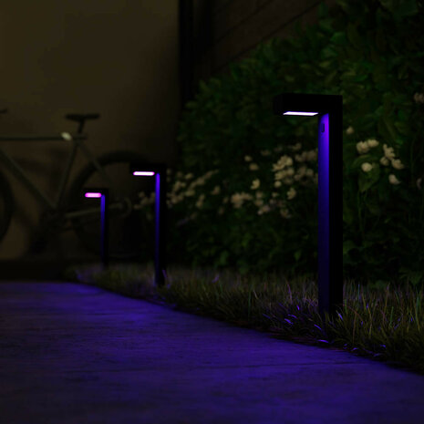 Outdoor pad verlichting uitbreiding buiten met Bluetooth bediening en 300 lumen lichtsterkte