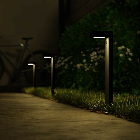 Outdoor pad verlichting uitbreiding buiten met Bluetooth bediening en 300 lumen lichtsterkte