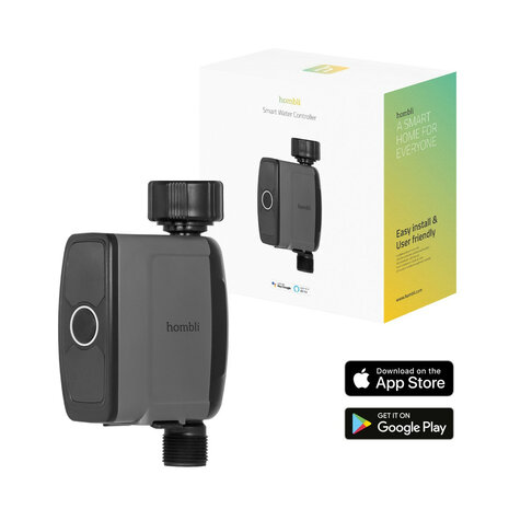 Watercontroller voor tuinbesproeiing met bluetooth bediening en waterverbruik meten