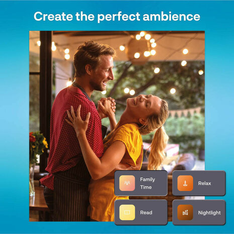 Filament Edison lamp voor binnenverlichting met WiFi bediening en grote fitting E27 in 2 pack