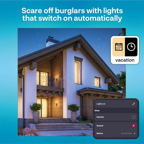 Filament Edison lamp voor binnenverlichting met WiFi bediening en grote fitting E27 in 2 pack