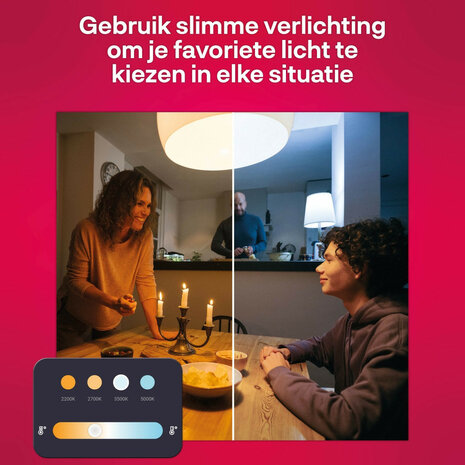 Kleur lamp voor kleine armaturen met E14 fitting bolvormig Zigbee 3 compatibel Philips Hue set van 2