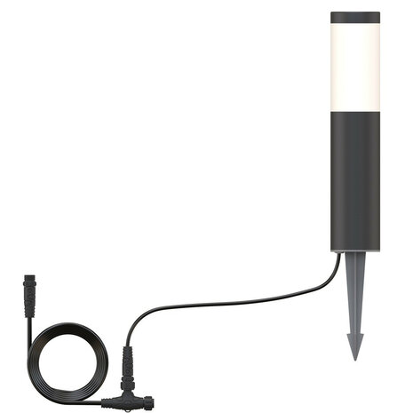 Outdoor sokkellamp uitbreiding voor Innr OPL 130 systeem met laagspanning en vaste spot geschikt voor buitenverlichting Zigbee