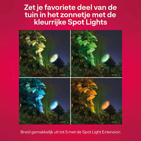Buitenspots voor tuin met Zigbee 3 0 systeem en kleurverlichting