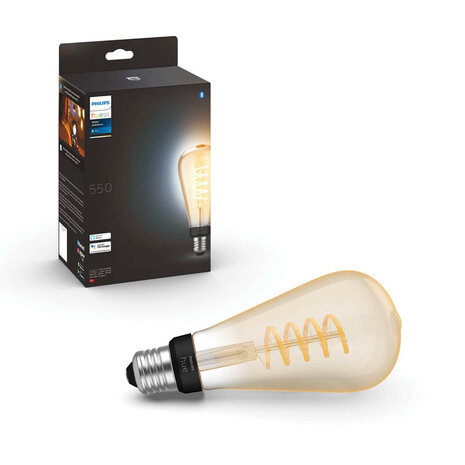 Filament Edison lamp voor sfeerverlichting met Zigbee Bluetooth E27 fitting instelbaar lichtkleur