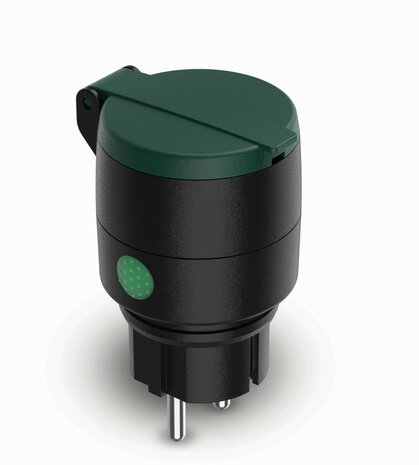 Outdoor tussenstekker voor buitenapparatuur met signaalversterker en IP44 bescherming