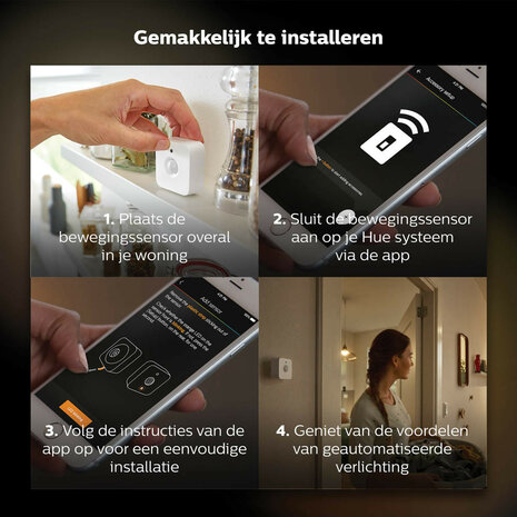 Bewegingssensor voor slimme verlichting met Zigbee 3 0 draadloze communicatie en daglichtsensor