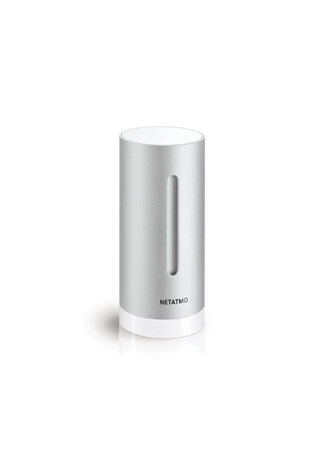 Binnenmodule voor Netatmo systeem met draadloze verbinding en RVS behuizing voor binnenklimaatmonitoring