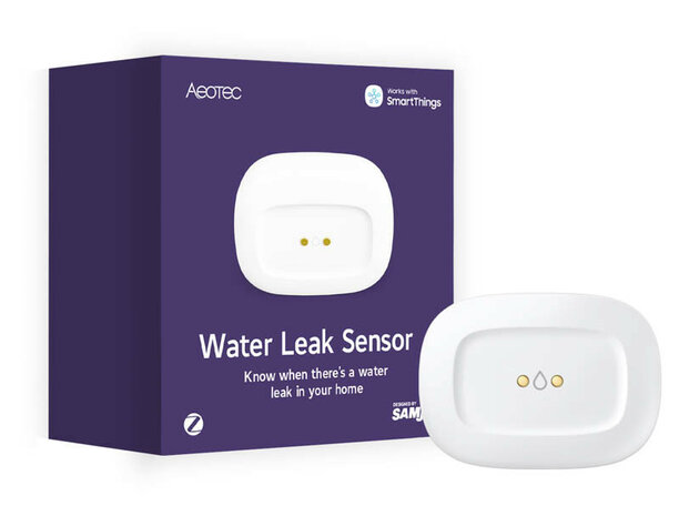Water lekkage sensor voor SmartThings met Zigbee communicatie en temperatuurmeting