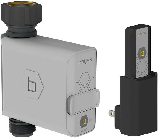 Kraan timer voor tuinirrigatie met wifi hub en app bediening voor waterbesparing