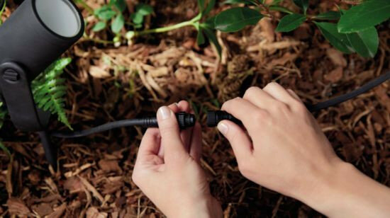 Sokkellamp voor buitenverlichting met Zigbee bediening en aluminium behuizing