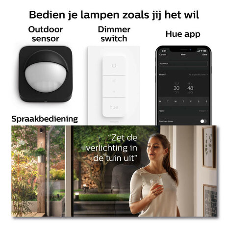 Prikspot uitbreiding voor laagspanning systeem met Zigbee 3 0 en aluminium behuizing geschikt voor buitengebruik