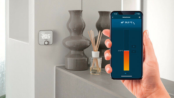 Kamerthermostaat voor binnengebruik met bedrade regeling 230 volt app bediening IP21 wit Zigbee