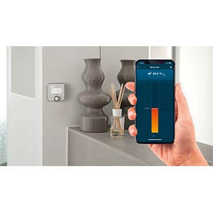 Kamerthermostaat voor binnengebruik met bedrade regeling 230 volt app bediening IP21 wit Zigbee