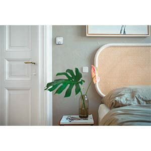 Kamerthermostaat voor binnengebruik met bedrade regeling 230 volt app bediening IP21 wit Zigbee