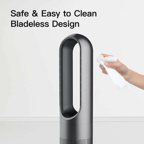 Bladloze luchtkoeler voor huishouden en kantoor met app bediening via Tuya wifi