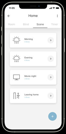 Bridge voor bediening gordijnen met schakelen op tijd en zonfunctie