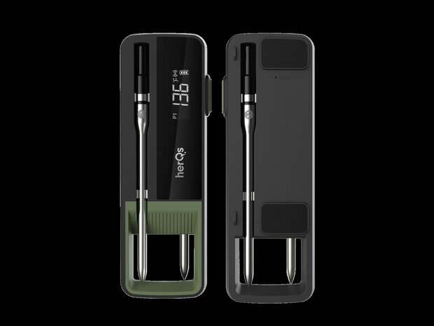 Thermometer voor BBQ en grillen met Bluetooth app bediening en temperatuurbereik tot 500 graden