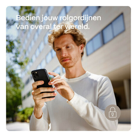 Rolgordijnmotor voor retrofit montage met Bluetooth bediening en app integratie