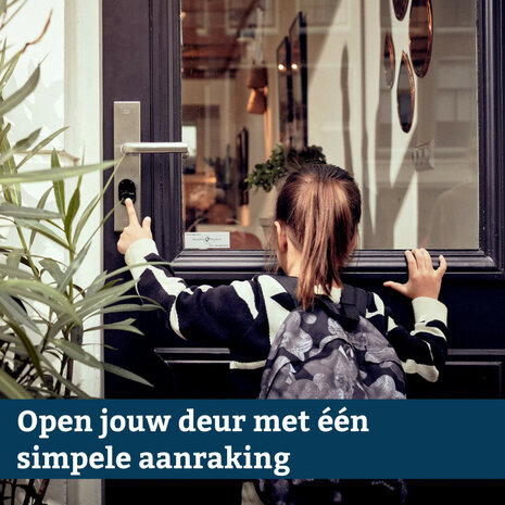 Smart slot voor deuren met app bediening en SKG certificatie vervangt cilinder en binnenbeslag