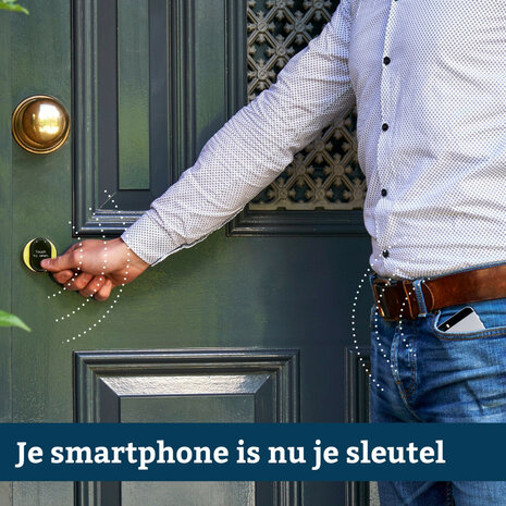 Smart slot voor deuren met app bediening en SKG certificatie vervangt cilinder en binnenbeslag