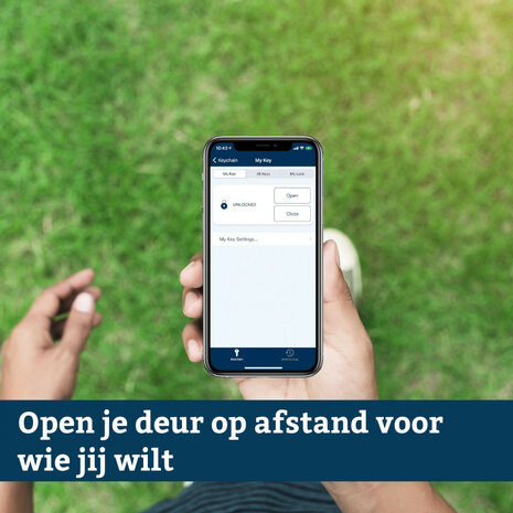 Smart slot voor deuren met app bediening en SKG certificatie vervangt cilinder en binnenbeslag